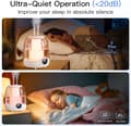 Miniatyrbild 6 av 10: OBOSOE Luftfuktare 3L med tyst dimma – Smart timer, dubbla munstycken, LED-ljus – Perfekt för sovrum och barnrum