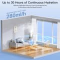 Miniatyrbild 7 av 10: OBOSOE Luftfuktare 3L med tyst dimma – Smart timer, dubbla munstycken, LED-ljus – Perfekt för sovrum och barnrum
