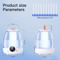Miniatyrbild 8 av 10: OBOSOE Luftfuktare 3L med tyst dimma – Smart timer, dubbla munstycken, LED-ljus – Perfekt för sovrum och barnrum