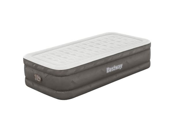 Bestway 69048 / 23, Enkelmadrass, Dubbeltrådig, Rektangel, inomhus, Inbyggd luftpump