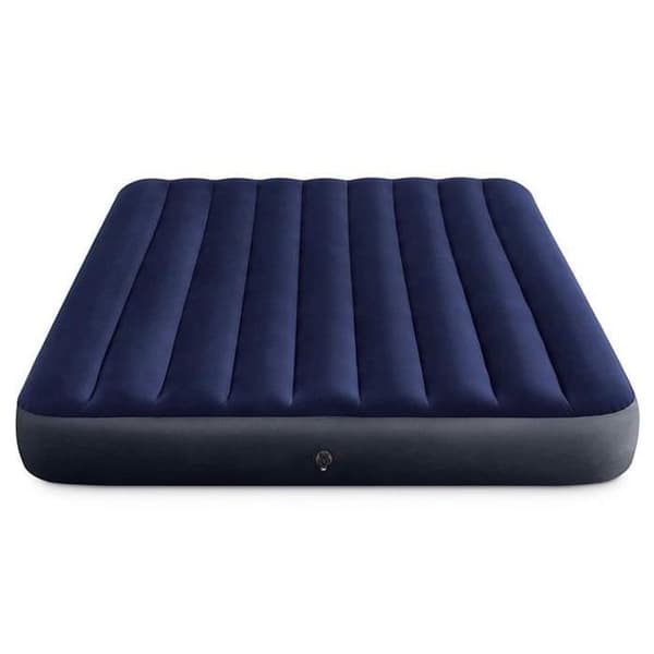 Uppblåsbar madrass - INTEX - Dunig klassisk - 2 ställen - 152 x 203 x 25 cm - Blå