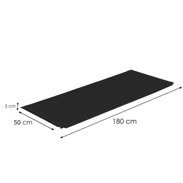 Självuppblåsande madrass - SPRINGOS - 50 x 180 cm - Svart - Camping - Bärväska ingår