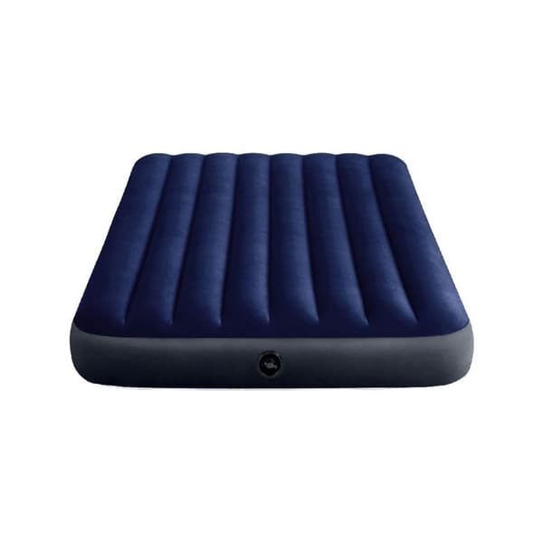 Intex Classic Dura-Beam - Airbed - Dobbeltseng - Med reparationssæt og håndpumpe -191x137x25 cm - PVC - Blå