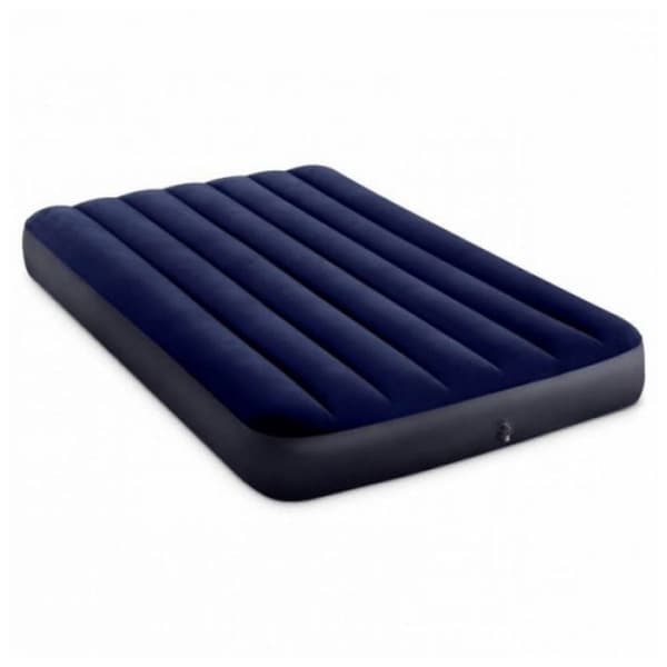 Intex Classic Dura-Beam - Airbed - Dobbeltseng - Med reparationssæt og håndpumpe -191x137x25 cm - PVC - Blå