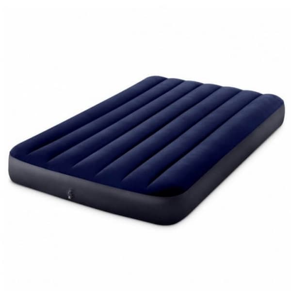 Intex Classic Dura-Beam - Airbed - Dobbeltseng - Med reparationssæt og håndpumpe -191x137x25 cm - PVC - Blå