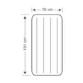 Miniatyrbillede 4 af 7: Intex Downy - Airbed - 1 person - Kompakt - Inklusiv indbygget fodpumpe og reparationssæt - 191x76x25 cm - PVC - Grøn