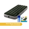 Miniatyrbillede 1 af 7: Intex Downy - Airbed - 1 person - Kompakt - Inklusiv indbygget fodpumpe og reparationssæt - 191x76x25 cm - PVC - Grøn