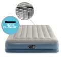 Miniatyrbillede 3 af 8: Intex Pudestøtte Mid-Rise - Airbed - 2 Personer - Inklusiv indbygget pumpe og reparationssæt - 203x152x30 cm - PVC - Grå