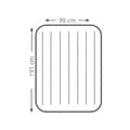Miniatyrbillede 4 af 8: Intex Pudestøtte Mid-Rise - Airbed - 2 Personer - Inklusiv indbygget pumpe og reparationssæt - 203x152x30 cm - PVC - Grå