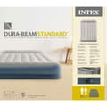 Miniatyrbillede 5 af 8: Intex Pudestøtte Mid-Rise - Airbed - 2 Personer - Inklusiv indbygget pumpe og reparationssæt - 203x152x30 cm - PVC - Grå