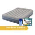 Miniatyrbillede 1 af 8: Intex Pudestøtte Mid-Rise - Airbed - 2 Personer - Inklusiv indbygget pumpe og reparationssæt - 203x152x30 cm - PVC - Grå