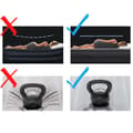 Miniatyrbillede 3 af 4: Intex Airbed - 1-Person - 99 x 191 x 51 cm - Grå - Med indbygget pumpe + Påsyet lagen Sort + Pude + Molton 2 i 1 Pudebetræk + Reparationssæt
