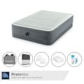Miniatyrbillede 1 af 3: Intex Airbed - Dobbeltseng - 137 x 191 x 36 cm - Grå - Med elektrisk pumpe + Laden sort + pude + Molton 2 i 1 pudebetræk + reparationssæt