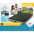 Miniatyrbillede 4 af 4: Intex luftseng - 2-personers - 152 x 203 x 25 cm - Grøn - Med indbygget fodpumpe + Påsyet lagen Hvid + Pude + Molton 2 i 1 pudebetræk + Reparationssæt