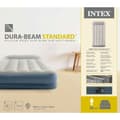 Miniatyrbillede 4 af 4: Intex Airbed - 1-Person - 99 x 191x 30 cm - Grå - Med indbygget pumpe, Fit sheet antracit, pude, Molton 2 i 1 pudebetræk og reparationssæt