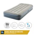 Miniatyrbillede 1 af 4: Intex Airbed - 1-Person - 99 x 191x 30 cm - Grå - Med indbygget pumpe, Fit sheet antracit, pude, Molton 2 i 1 pudebetræk og reparationssæt