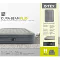 Pikkukuva 4 / 4: Intex Airbed - 2-hengen - 152 x 203 x 46 cm - Harmaa - Sisäänrakennettu pumppu, Valkoinen lakana, Tyyny, Molton 2 in 1 -tyynyliinat ja korjaussetti