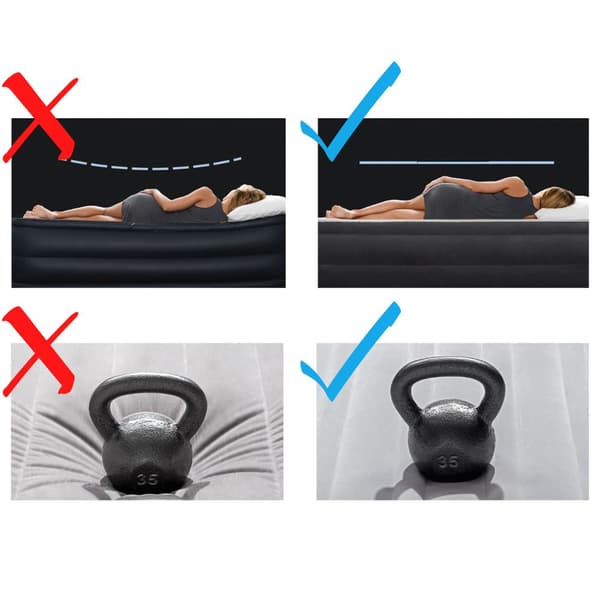 Intex Airbed - 1 hengen - 99 x 191 x 51 cm - Harmaa - Sisäänrakennettu pumppu + Kiinnitetty lakana Valkoinen + Korjaussetti
