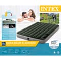 Miniatyrbillede 5 af 5: Intex Airbed - Dobbeltseng - 137 x 191 x 25 cm - Grøn - Med indbygget fodpumpe + Påsyet lagen Hvid + Reparationssæt