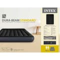 Pikkukuva 5 / 5: Intex Airbed - Parisänky - 137 x 191 x 25 cm - Musta - Sisäänrakennettu pumppu + Kiinnitetty lakana Valkoinen + Korjaussetti
