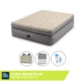 Miniatyrbillede 1 af 5: Intex Airbed - 2-Person - 152 x 203 x 51 cm - Grå - Med indbygget pumpe + Monteringslag antracit + Reparationssæt