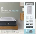 Miniatyrbillede 5 af 5: Intex luftseng - 1 person - 99 x 191 x 33 cm - Grå - Med indbygget pumpe, monteret lagen antracit og reparationssæt