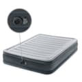 Miniatyrbillede 2 af 5: Intex Air Bed - Dobbeltseng - 137 x 191 x 33 cm - Grå - Med indbygget pumpe, Påsyet lagen Hvid og Reparationssæt