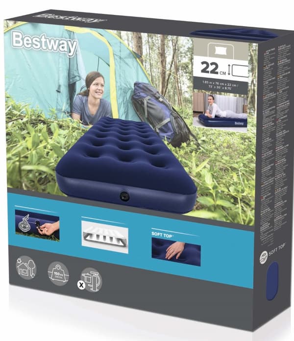 Bestway Luftmadrass 185 x 76 x 22 cm