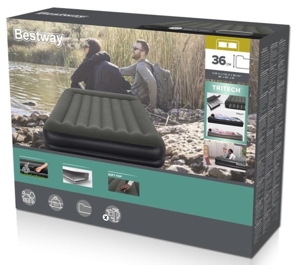 Bestway Tritech Luftmadrass 203 x 152 x 36cm (2024 model)