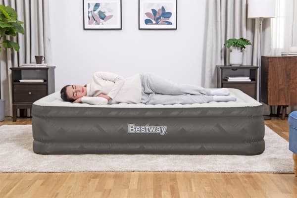 Bestway Fortech Luftmadrass med inbyggd AC Pump 203 x 152 x 46 cm