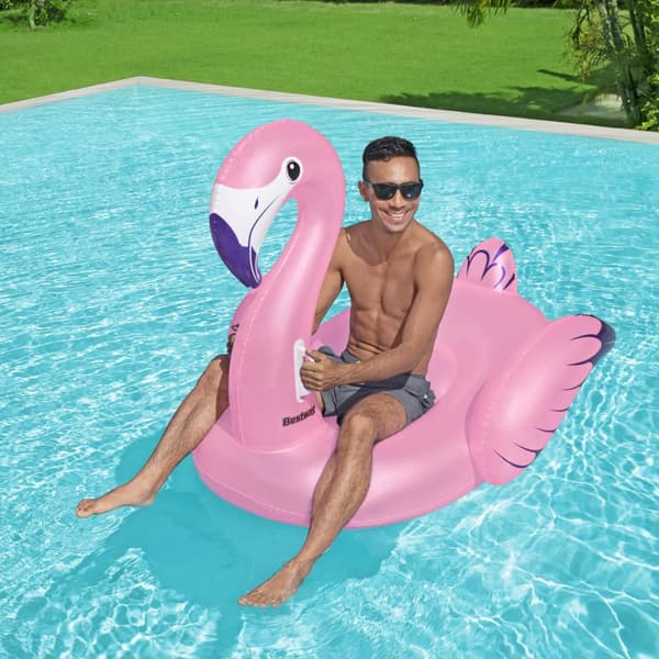 Bademadrass 1,53mx 1,43m Luxury Flamingo