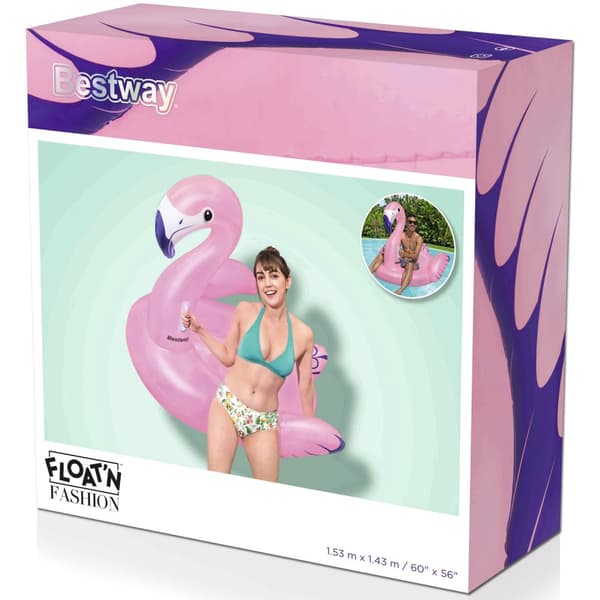 Bademadrass 1,53mx 1,43m Luxury Flamingo
