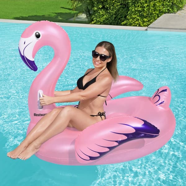 Bademadrass 1,53mx 1,43m Luxury Flamingo