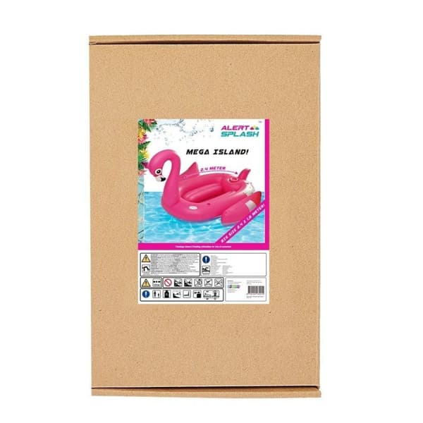 Alert Splash Uppblåsbar Flamingo Island 240x180 cm