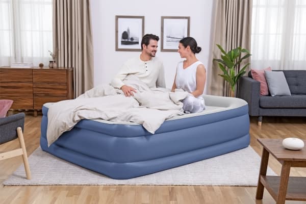 Bestway 67624 / 23, Dobbel Madrass, Dobbeltseng (Queen size), Rektangel, Innendørs, Innebygd luftpumpe