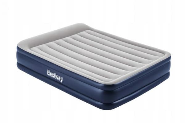 Bestway - luftmadras - indbygget pumpe - 203x152x46 cm