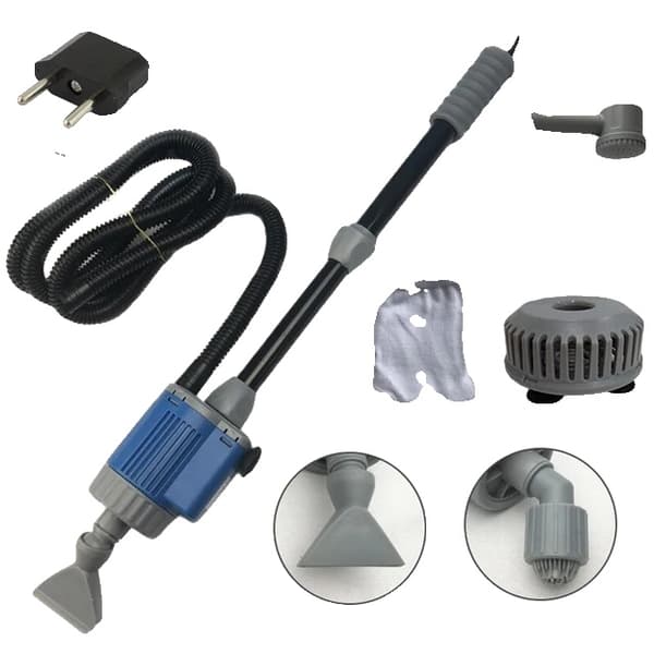 Elektrisk vattenbyte, cirkulerande filter, grusrenare