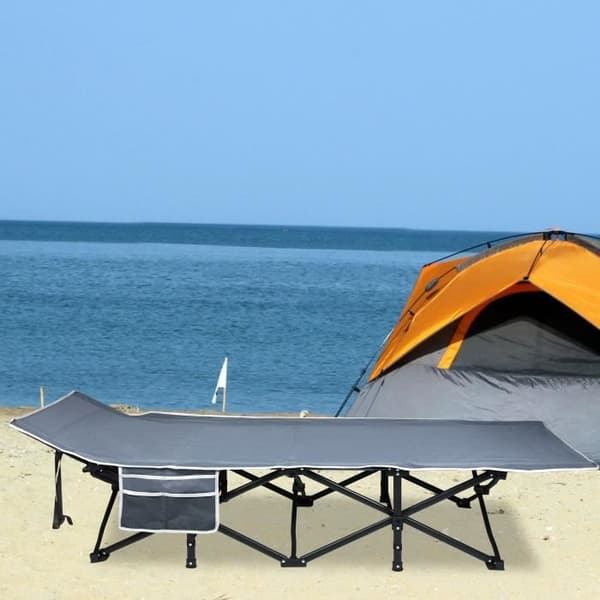 Hopfällbar campingsäng - XMTECH - 190x62x38cm - Max belastning 250KG - 600D Oxford-tyg