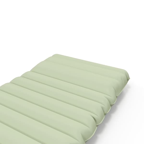 Rootz Camping Sovemåtte - Luftmadras - Vandafvisende luftseng - Fodpumpe - Bæretaske-camping - Vandtæt - TPU Coated Nylon - Grøn - 200L x 60W x 10H cm