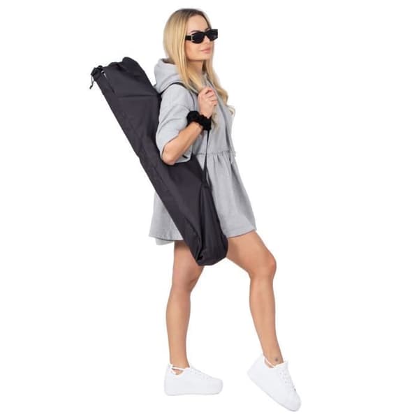 Campingsäng - SPRINGOS - 74 x 190,5 cm - Svart - Max belastning 150 kg - Enkel hopfällning