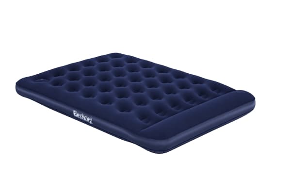 Bestway Uppblåsbar madrass med inbyggd fotpump, mocka, 203x152x28cm