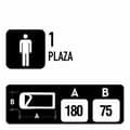 Miniatyrbild 5 av 6: Sovsäck Aktive Polyester 170T 180 x 1,5 x 75 cm 6 antal