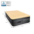Miniatyrbillede 7 af 8: Luftmadras Luftmadras med indbygget luftpumpe til én person 196x97x47 cm Beige ML design