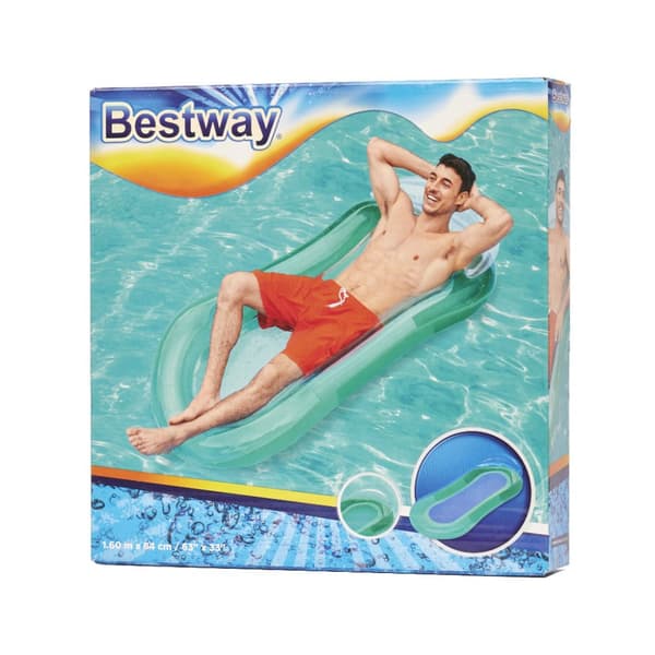 Oppustelig madras til svømning med mesh BESTWAY 43103 mint