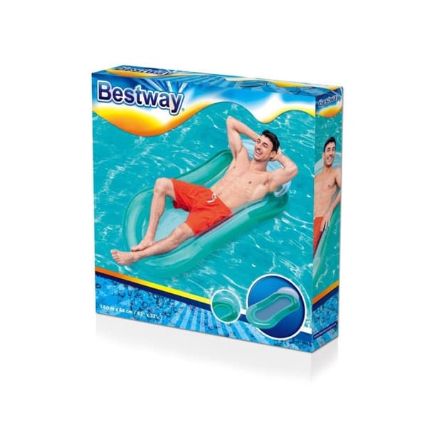 Oppustelig madras til svømning med mesh BESTWAY 43103 mint