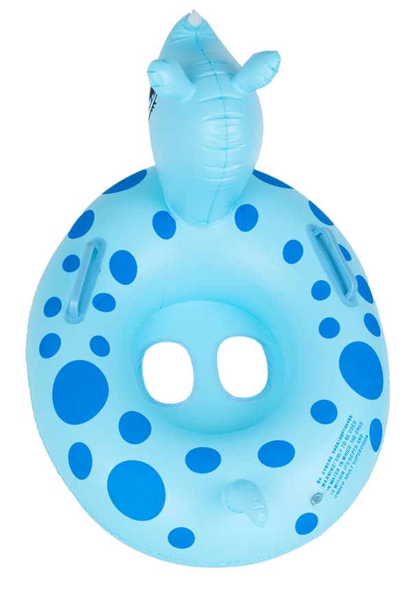 Vauvan uimarengas, puhallettava rengas lapsille sarvikuonon istuimella, max 15 kg, 1-3 v.