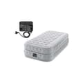 Miniatyrbild 3 av 4: INTEX Supreme Air-Flow 1-sits madrass - Uppblåsbar säng - för inomhusbruk - PVC - Grå - 99x191x51 cm