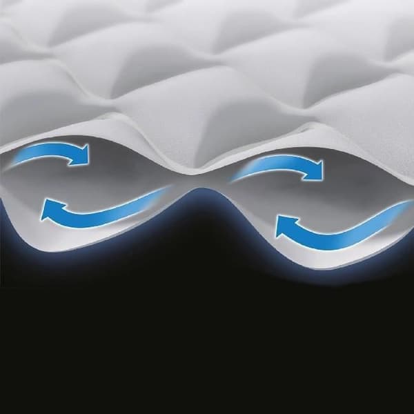 INTEX Supreme Air-Flow 1-sits madrass - Uppblåsbar säng - för inomhusbruk - PVC - Grå - 99x191x51 cm