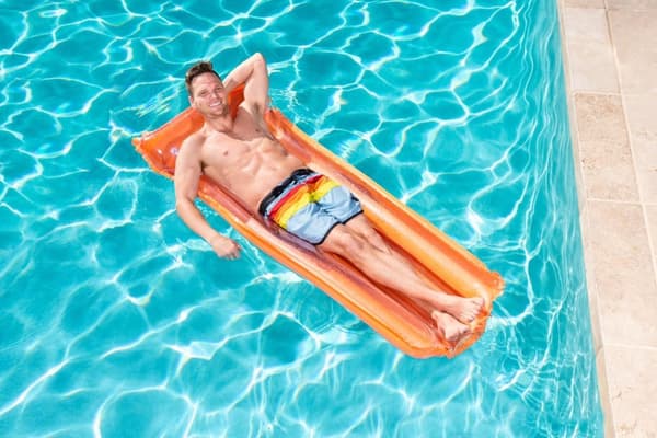BESTWAY 44013 orange strand oppustelig madras