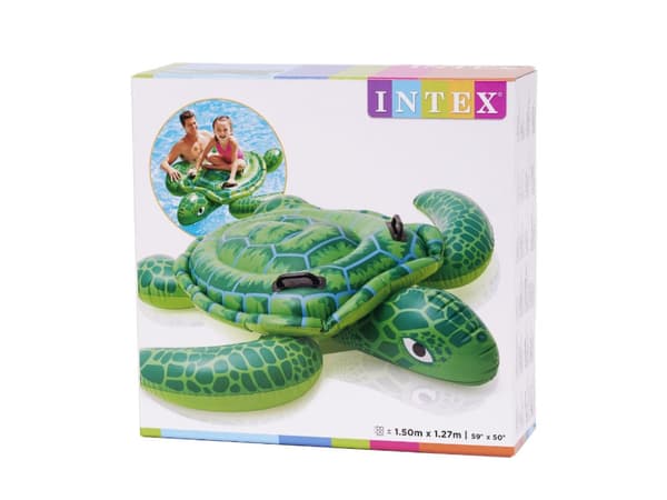 Kumipatja uimiseen Kumivene lapsille kahvoilla kilpikonna 150cm 3+ INTEX